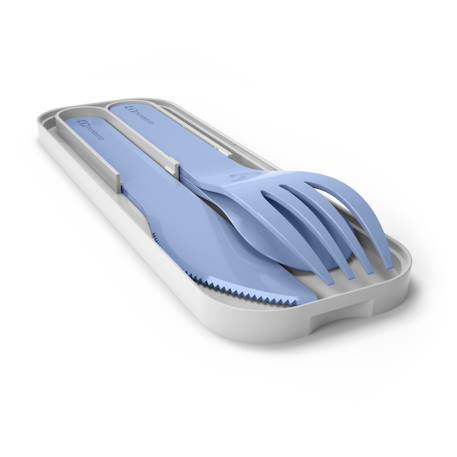 Set boite à goûter enfant avec bouteille, couverts et sac à dos Bleu infinity+Rose blush 5 - vertbaudet enfant 