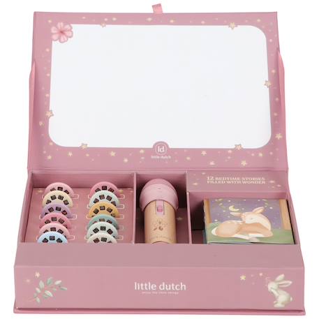 Coffret lampe à histoires fairy garden Bleu, bois+Rose, bois 7 - vertbaudet enfant 