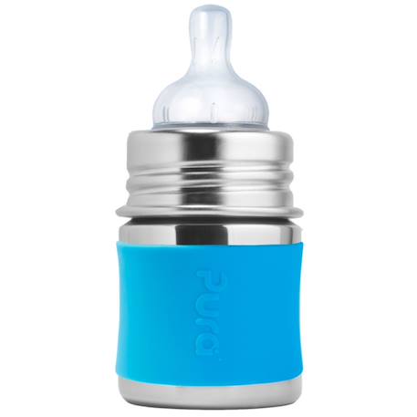 Biberon en inox 150 ml - moss Bleu+Rose+Vert 1 - vertbaudet enfant 