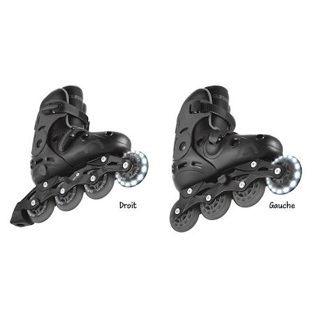 Rollers go skates taille m-l du 34 au 37 Noir-bleu+Noir-gris+Noir-rose 9 - vertbaudet enfant 