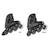 Rollers go skates taille m-l du 34 au 37 Noir-bleu+Noir-gris+Noir-rose 9 - vertbaudet enfant 