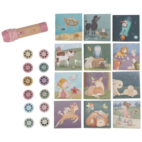 Coffret lampe à histoires fairy garden Bleu, bois+Rose, bois 8 - vertbaudet enfant 