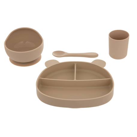 Set repas vaisselle 4 pièces enfant Moutarde+Ocre 2 7 - vertbaudet enfant 