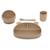 Set repas vaisselle 4 pièces enfant Moutarde+Ocre 2 7 - vertbaudet enfant 