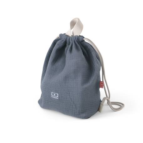 Set boite à goûter enfant avec bouteille, couverts et sac à dos Bleu infinity+Rose blush 4 - vertbaudet enfant 