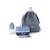 Set boite à goûter enfant avec bouteille, couverts et sac à dos Bleu infinity+Rose blush 1 - vertbaudet enfant 