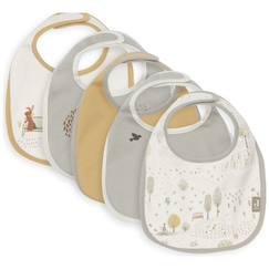 -Lot de 5 bavoirs imperméables tiny park