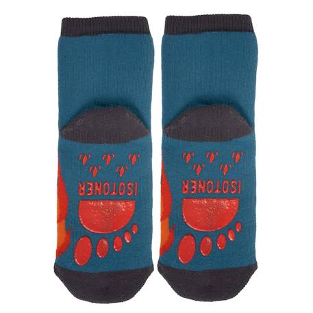 Chaussettes antidérapantes garçon bleu 1/4 ans Multi 3 - vertbaudet enfant 