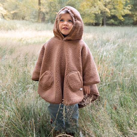 Poncho de voyage - teddy douillet Ficelle+Kaki+Muffin+Natural+Ocre 12 - vertbaudet enfant 