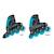 Rollers go skates taille m-l du 34 au 37 Noir-bleu+Noir-gris+Noir-rose 3 - vertbaudet enfant 