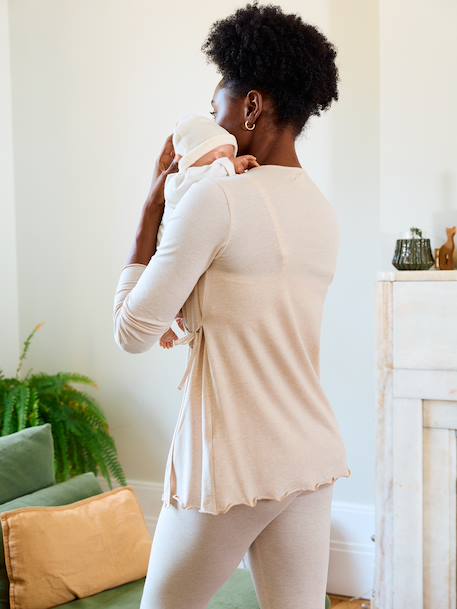 Kit valise maternité maman/bébé grossesse et allaitement beige chiné 3 - vertbaudet enfant 
