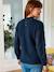 Pull de grossesse bi-matière marine 4 - vertbaudet enfant 