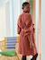 Robe courte en gaze de coton grossesse et allaitement bois de rose+noir 2 - vertbaudet enfant 