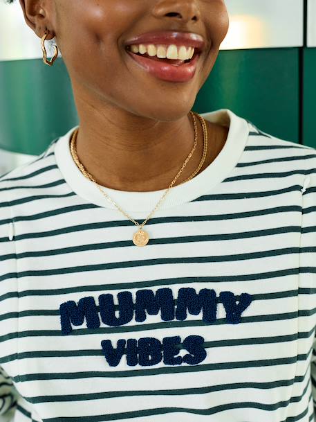 T-shirt marinière grossesse et allaitement en coton biologique* vert 4 - vertbaudet enfant 