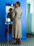 Robe-chemise longue jacquard grossesse et allaitement kaki 3 - vertbaudet enfant 