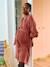 Robe courte en gaze de coton grossesse et allaitement bois de rose+noir 3 - vertbaudet enfant 