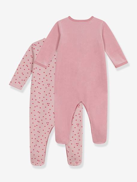 Lot de 2 pyjamas bébé en coton rose 2 - vertbaudet enfant 
