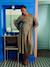 Robe-chemise longue jacquard grossesse et allaitement kaki 2 - vertbaudet enfant 
