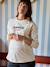 T-shirt grossesse et allaitement motif amour écru 5 - vertbaudet enfant 