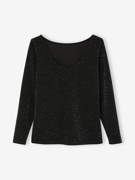 T-shirt grossesse irisé noir 2 - vertbaudet enfant 