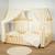 Ciel de lit cabane en gaze de coton duo 390 cm Beige+Blanc+Bleu+Camel+Écru+Gris+Marron+Pêche+Rose+Terracotta+Vert 23 - vertbaudet enfant 