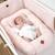 Cocon nid réducteur de lit en coton nid d'abeille Beige+Bleu+Écru+Rose 19 - vertbaudet enfant 