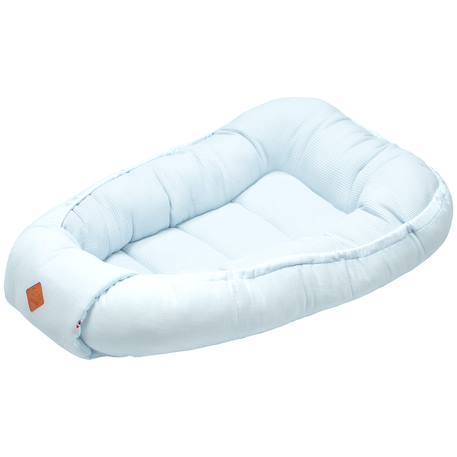 Cocon nid réducteur de lit en coton nid d'abeille Beige+Bleu+Écru+Rose 8 - vertbaudet enfant 
