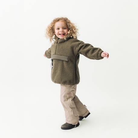 Anorak en polaire Teddy MATARMAN enfants MINI A TURE olive 4 - vertbaudet enfant 