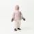 Anorak d'hiver avec doublure polaire MATBABYWEN bébé MINI A TURE rose poudré+vert sauge 2 - vertbaudet enfant 