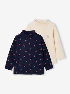 -Lot de 2 t-shirts col roulé bébé