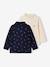Lot de 2 t-shirts col roulé bébé marine+rose pâle 1 - vertbaudet enfant 