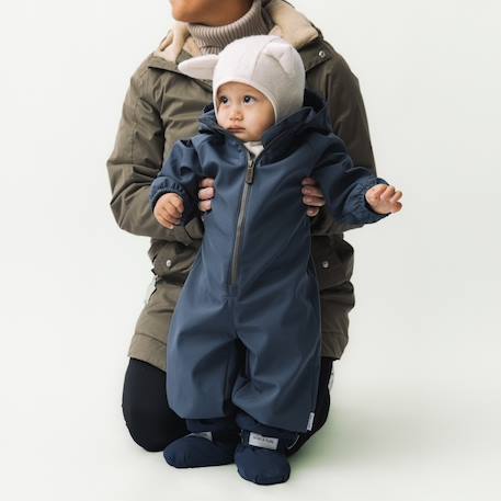 Combinaison softshell bébé MATARNO MINI A TURE bleu foncé 3 - vertbaudet enfant 