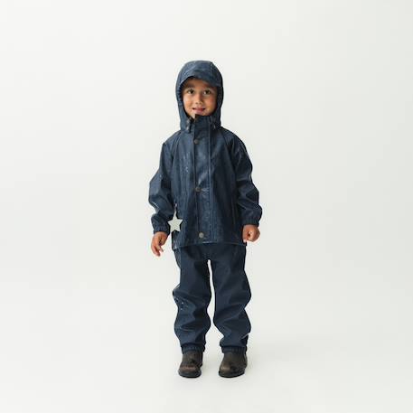 Ensemble veste et pantalon de pluie enfants MATREINAR MINI A TURE bleu foncé+vert 8 - vertbaudet enfant 