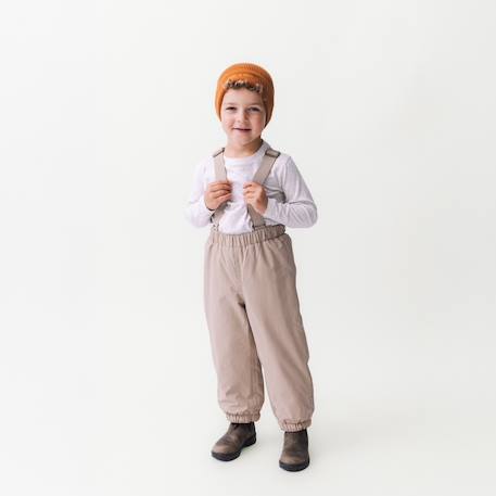 Pantalon de neige MATWILAS enfants MINI A TURE beige+bleu foncé 4 - vertbaudet enfant 