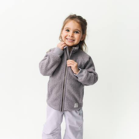 Veste en polaire Teddy avec fermeture éclair enfants MATCEDRIC MINI A TURE bleu foncé+cannelle+écru+lilas poudré+vert 13 - vertbaudet enfant 