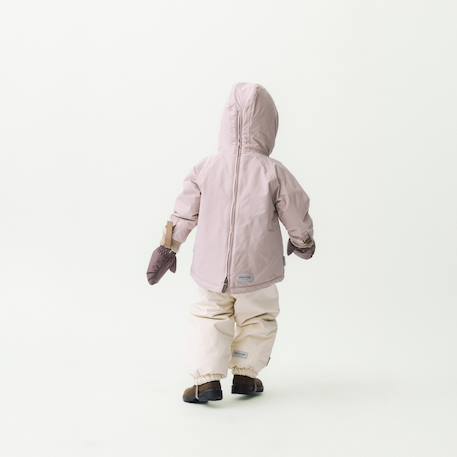 Anorak d'hiver avec doublure polaire MATBABYWEN bébé MINI A TURE rose poudré+vert sauge 3 - vertbaudet enfant 