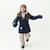Veste d'hiver avec doublure polaire MATVIKANIA fille MINI A TURE bleu foncé+prune 4 - vertbaudet enfant 