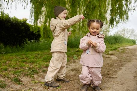 Salopette de pluie MATWALENTAYO enfants MINI A TURE toute l'année bleu foncé+vert+vieux rose 8 - vertbaudet enfant 