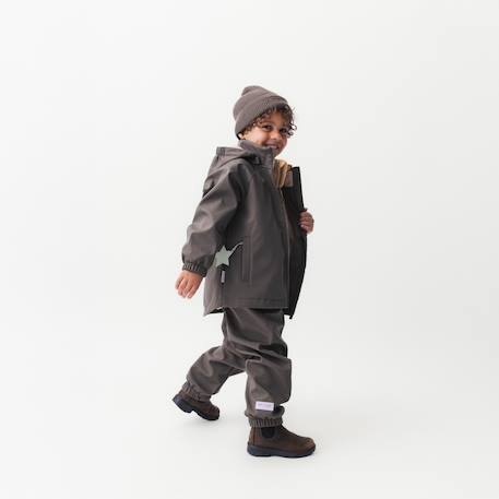 Veste softshell enfant MATADEN MINI A TURE bleu foncé+kaki 7 - vertbaudet enfant 
