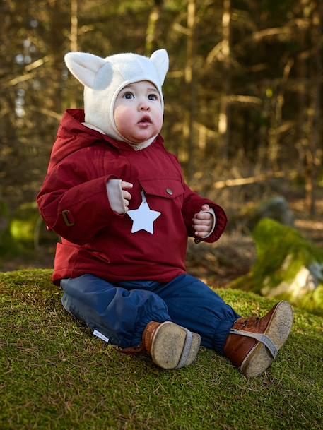 Veste d'hiver avec doublure polaire MATWANG enfants MINI A TURE bleu foncé+bordeaux+rose poudré+vert sauge 11 - vertbaudet enfant 
