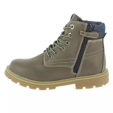 Bottines enfant Forrest Taupe 1 - vertbaudet enfant 