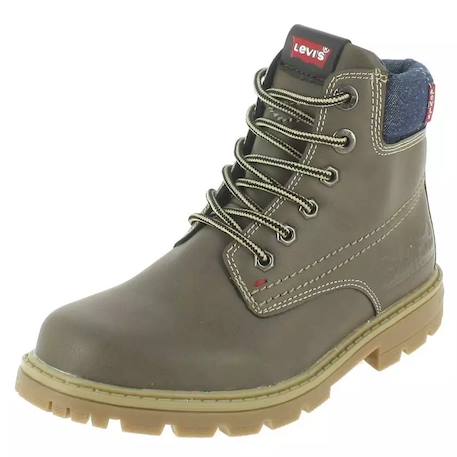 Bottines enfant Forrest Taupe 3 - vertbaudet enfant 