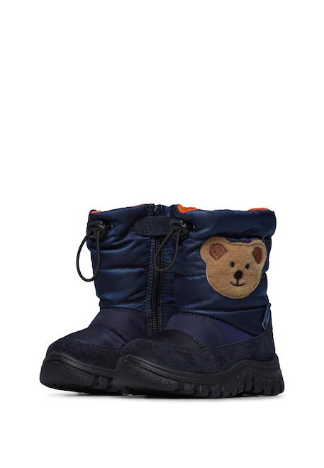 Bottes en suède et tissu poznurr bear 2 wp Marine-+Rose- 5 - vertbaudet enfant 
