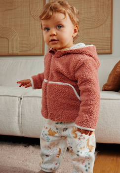 -Ensemble bébé veste en sherpa et pantalon en molleton bloom