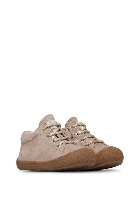 Chaussures premiers pas en suède avec fermeture éclair cocoon zip Gris tourterelle- 2 - vertbaudet enfant 