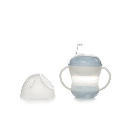 Tasse anti-fuite Fleur bleue+Rose poudré+Vert céladon 3 - vertbaudet enfant 