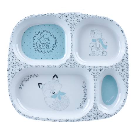 Assiette compartimentée Bleu 1 - vertbaudet enfant 