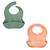 Lot de 2 bavoirs silicone Vert 1 - vertbaudet enfant 