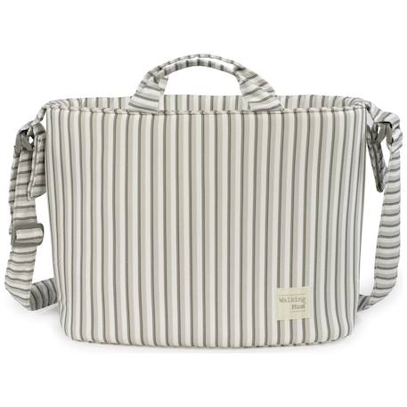 Sac à langer botton rayures Beige 1 - vertbaudet enfant 