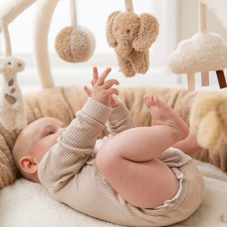 Tapis d'éveil avec arches mila, zoé et lana Marron, écru, beige 4 - vertbaudet enfant 